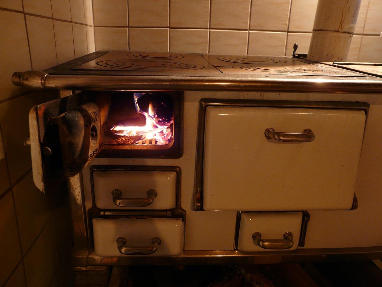 Houtkachel in Almere